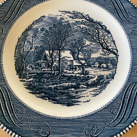 Vintage Currier & Ives 10” Dinner Plate - Picture 8 of 10